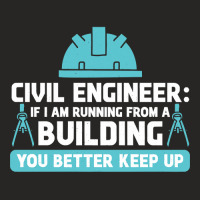 Engineer Ingeniero Civil Civil Engineering Long Sleeve T Shirt Ladies Fitted T-shirt | Artistshot