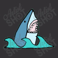 Shark In Water Vintage Hoodie | Artistshot