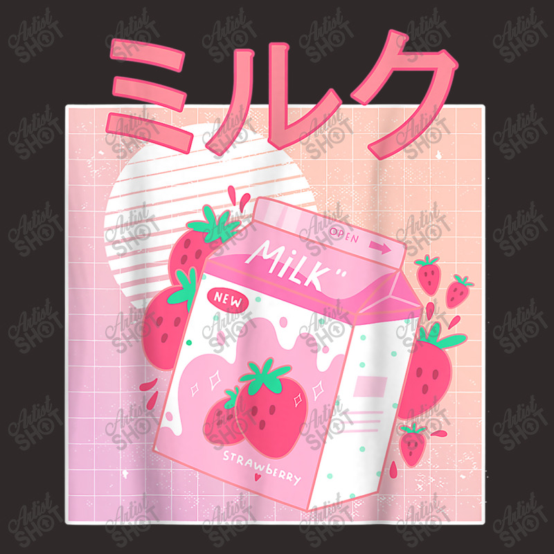 Funny Retro 90s Japanese Kawaii Strawberry Milk Shake Carton Racerback Tank by MarquesDesign | Artistshot