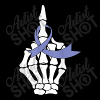 Fuck Esophageal Cancer Middle Finger Periwinkle Ribbon Gift Adjustable Cap | Artistshot