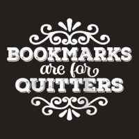 Bookmarks Are For Quitters Fancy Vintage White Text Raglan Baseball Te Tank Top | Artistshot