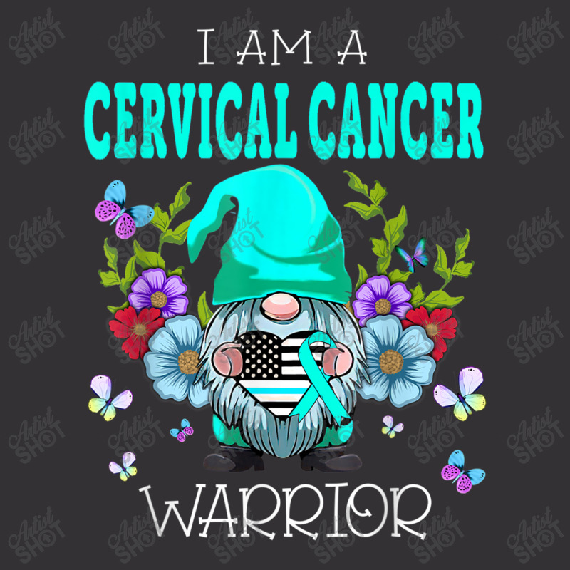 Gnome I Am A Cervical Cancer Warrior Vintage Short | Artistshot