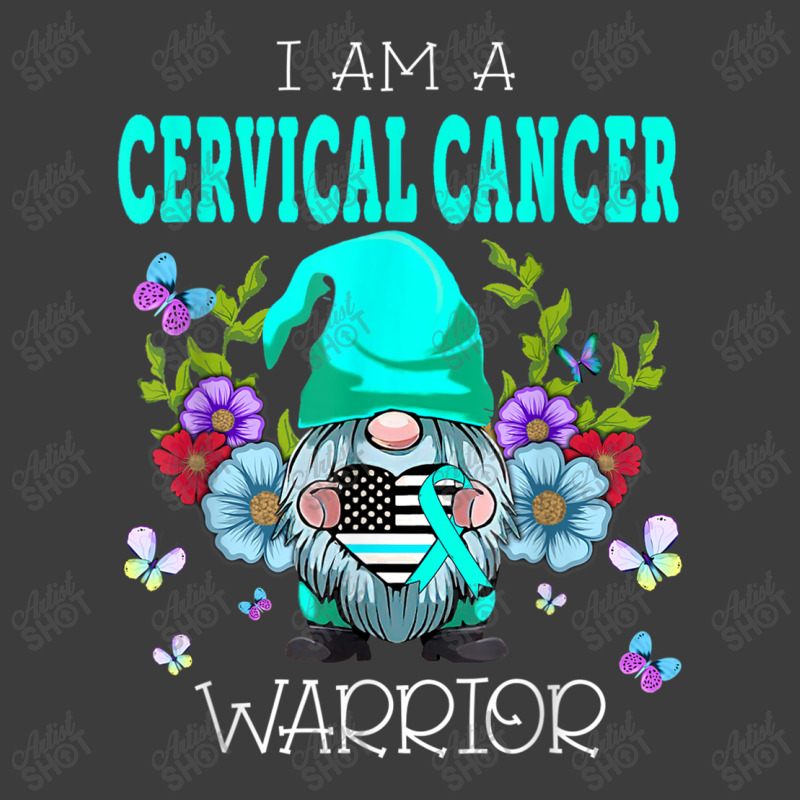 Gnome I Am A Cervical Cancer Warrior Men's Polo Shirt | Artistshot