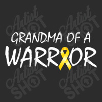 Grandma Of A Warrior Childhood Cancer Awareness Ribbon Exclusive T-shirt | Artistshot