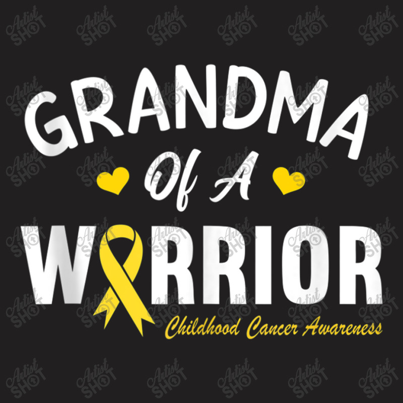 Grandma Of A Warrior Hero Childhood Cancer Awareness Cute T-shirt | Artistshot