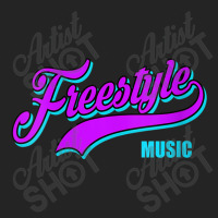 Womens Freestyle Music Retro Script Lettering Love The 80s Gifts Men 3/4 Sleeve Shirt | Artistshot