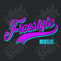 Womens Freestyle Music Retro Script Lettering Love The 80s Gifts Men Crewneck Sweatshirt | Artistshot