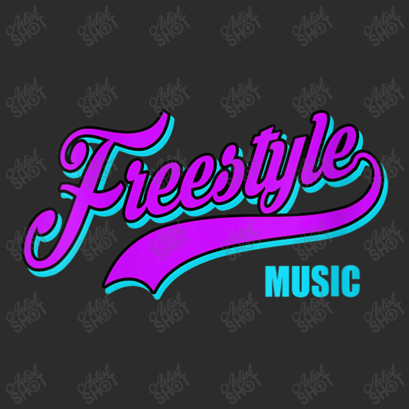 Womens Freestyle Music Retro Script Lettering Love The 80s Gifts Men Exclusive T-shirt by FrederickDesign | Artistshot