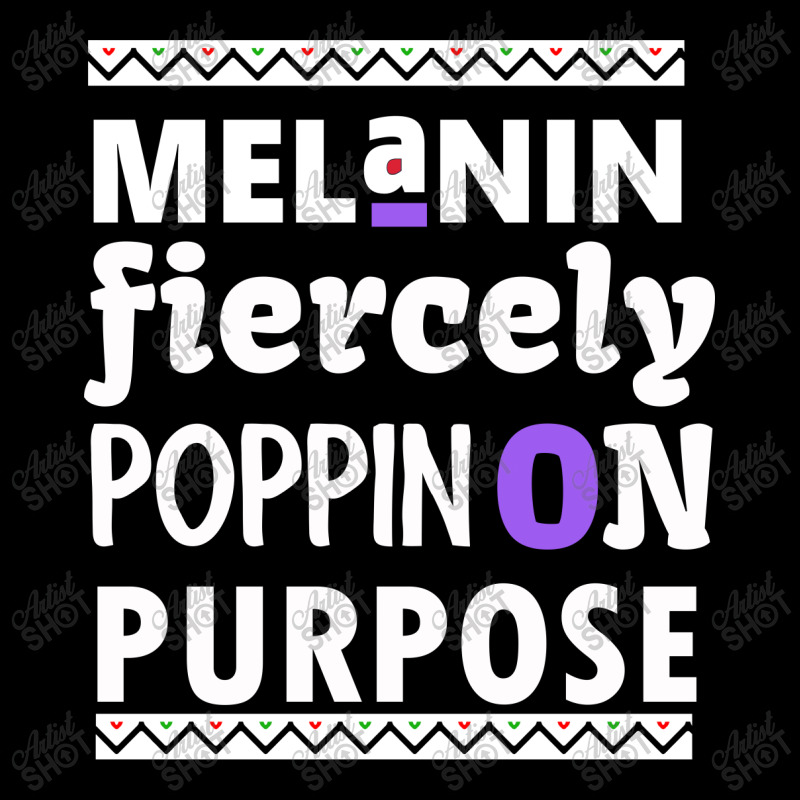 Melanin Fiercely Poppin On Purpose Women's V-neck T-shirt | Artistshot