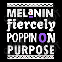 Melanin Fiercely Poppin On Purpose Youth Zipper Hoodie | Artistshot