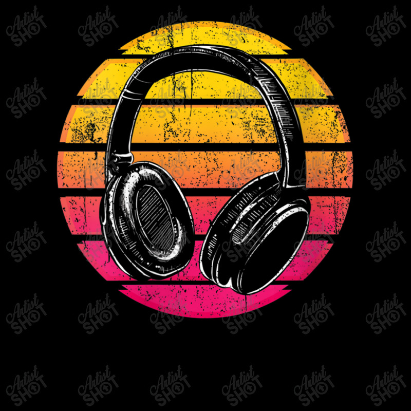 Womens Synthwave Retro 1990s Music Lover Headphones Vaporwave Music Me Women's V-Neck T-Shirt by FrederickDesign | Artistshot