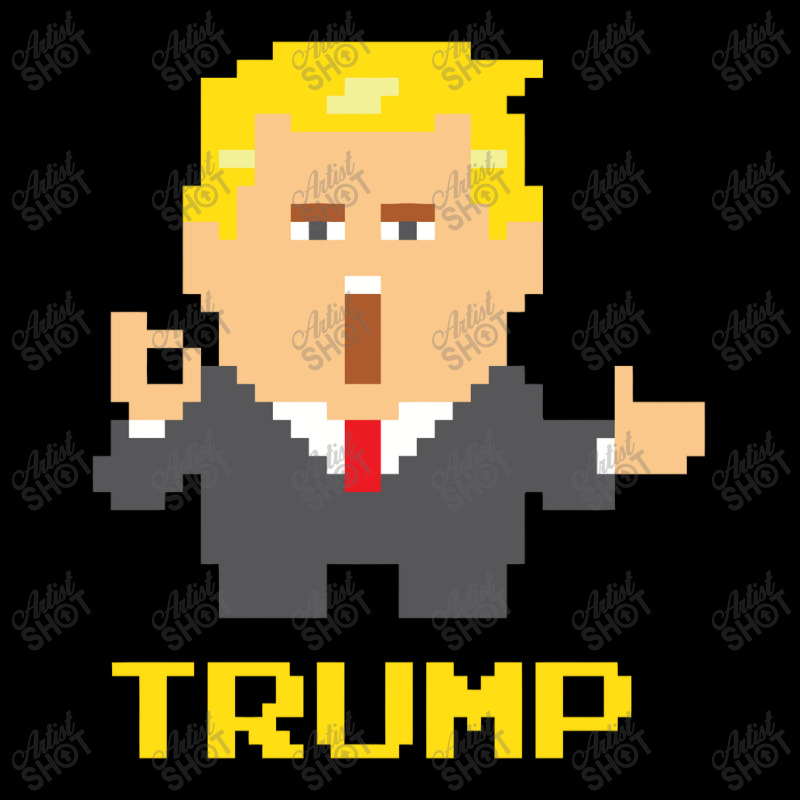 President Trump Pixel Character Pocket T-shirt | Artistshot