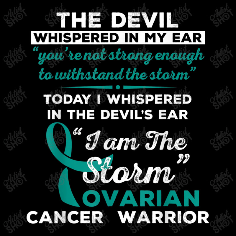 I Am The Storm Ovarian Cancer Warrior Adjustable Cap | Artistshot