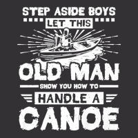 Mens Canoe Old Man Canoeing Premium Vintage Hoodie | Artistshot