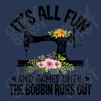 Sewing It's All Fun And Games Until The Bobbin Runs Out Ladies Denim Jacket | Artistshot