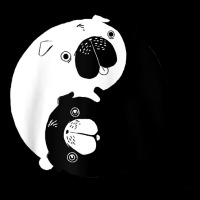 Cute Yin Yang Pugs Oriental Dog And Animal Lovers' Puppy Raglan Baseba Toddler Sweatshirt | Artistshot