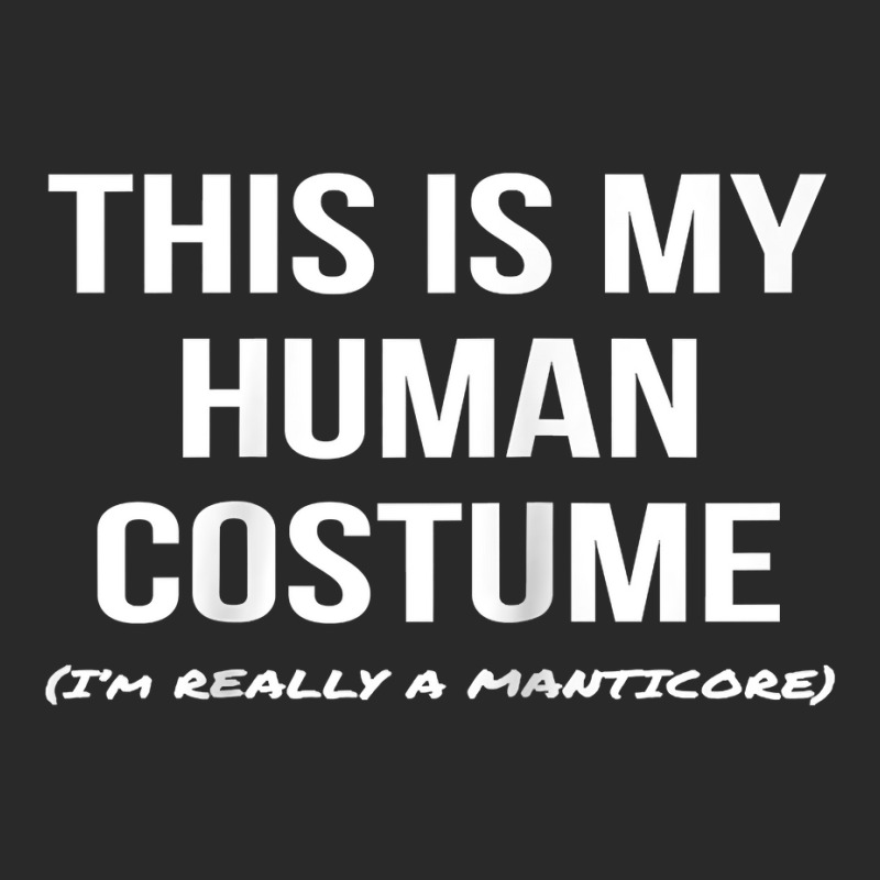 Human Costume I'm A Manticore Halloween Costume Raglan Baseball Tee Printed Hat | Artistshot