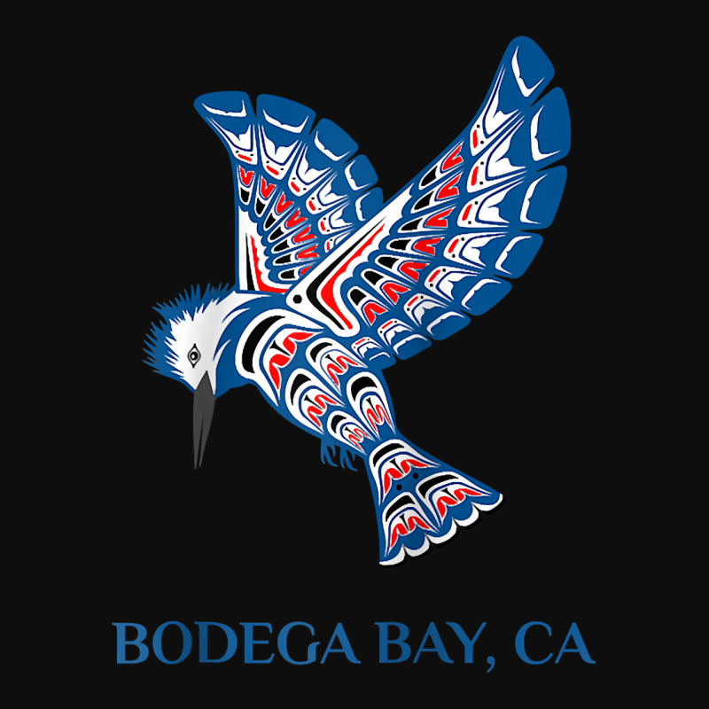 Native American Bodega Bay Kingfisher Bird California Raglan Baseball Crop Top by sowleomballoucgp | Artistshot