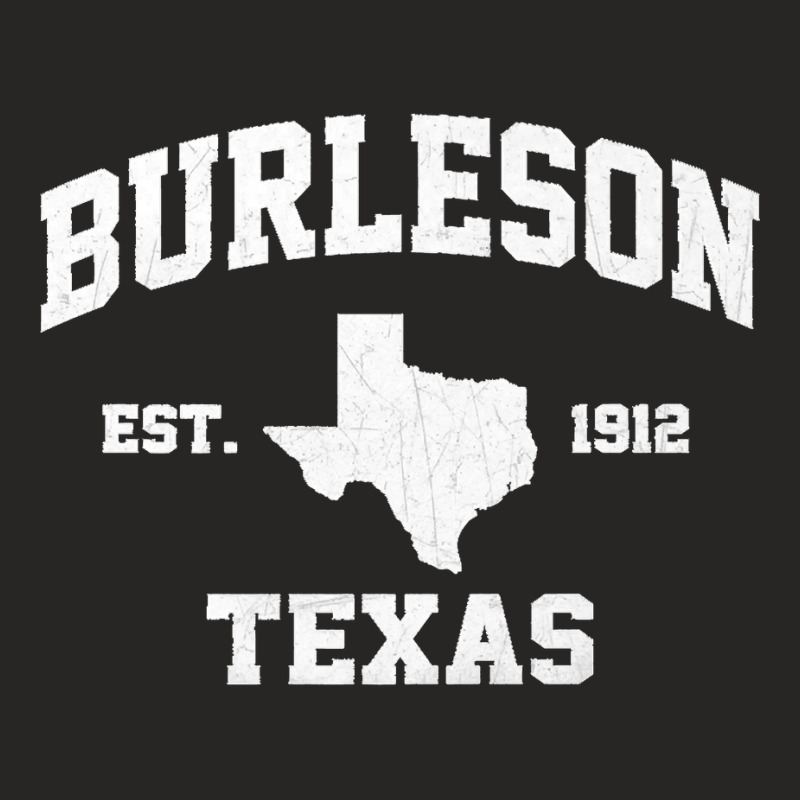 Burleson Texas Tx Vintage State Athletic Style Premium Ladies Fitted T-Shirt by LeonelSalas | Artistshot