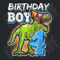 Birthday Boy 4 4th Birthday T Rex Dinosaur Party Gift Boys For Men Wom Crewneck Sweatshirt | Artistshot