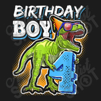 Birthday Boy 4 4th Birthday T Rex Dinosaur Party Gift Boys For Men Wom Hoodie & Jogger Set | Artistshot