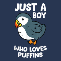 Just A Boy Who Loves Puffins Iceland Seabird Puffins T Shirt Ladies Denim Jacket | Artistshot