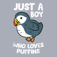 Just A Boy Who Loves Puffins Iceland Seabird Puffins T Shirt Tank Dress | Artistshot