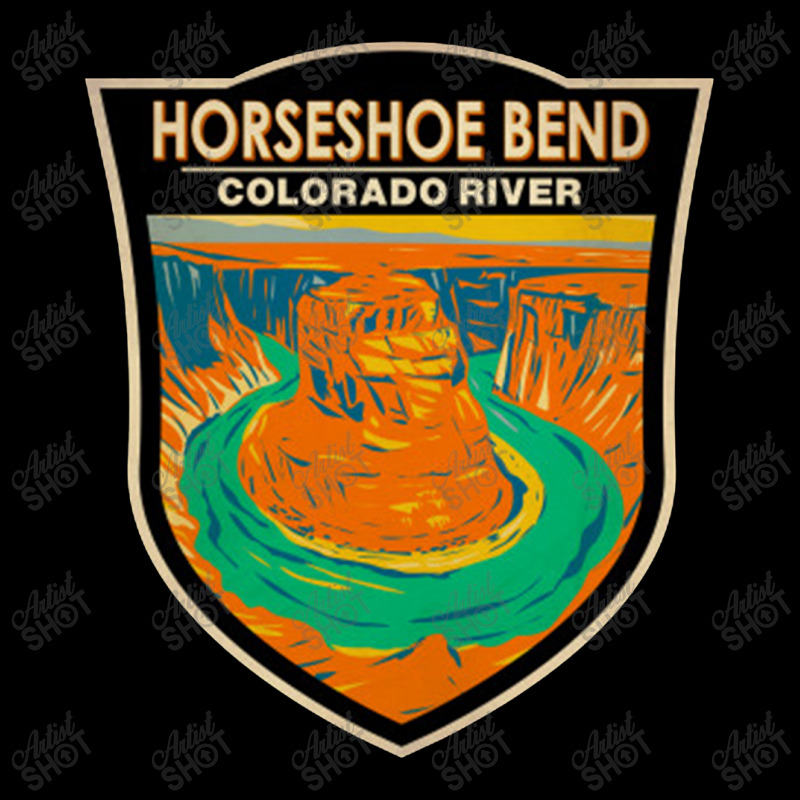 Horseshoe Bend River Badge Youth Sweatshirt by birdpopart | Artistshot