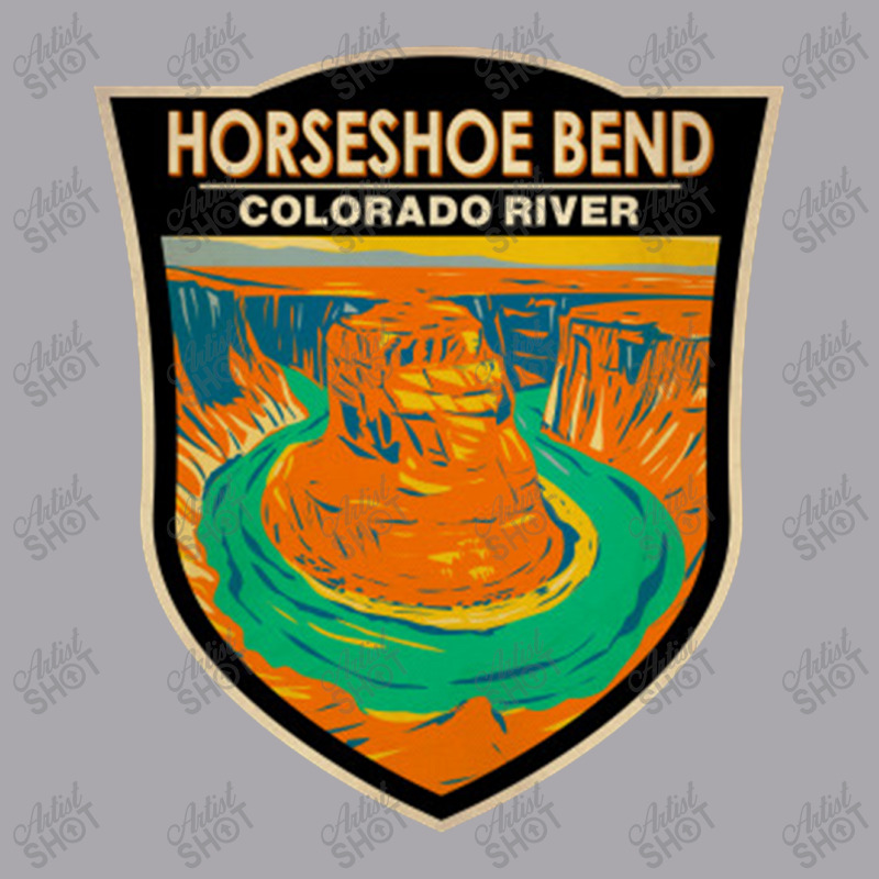 Horseshoe Bend River Badge Youth 3/4 Sleeve by birdpopart | Artistshot