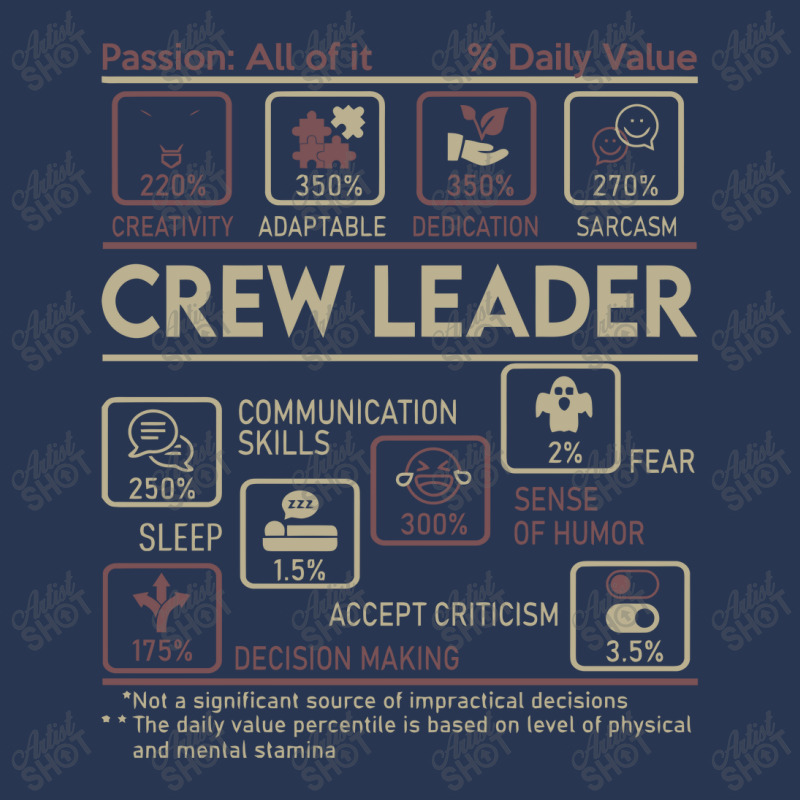 Crew Leader T Shirt Daily Value Gift Item Tee Men Denim Jacket | Artistshot