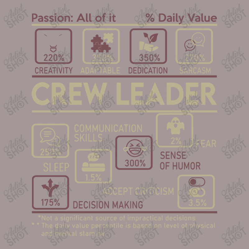 Crew Leader T Shirt Daily Value Gift Item Tee Vintage Short | Artistshot