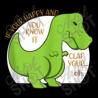 Dinosaur If You're Happy And You Know It Clap Your Oh T Rex Vintage Re Men's Long Sleeve Pajama Set | Artistshot