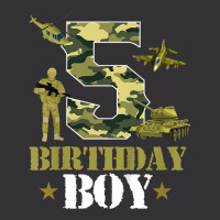 Kids 5th Birthday Military Themed Camo Boys 5 Yrs Old Soldier T Shirt Vintage Hoodie And Short Set | Artistshot