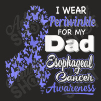 I Wear Periwinkle For My Dad - Esophageal Cancer Awareness Ladies Fitted T-shirt | Artistshot