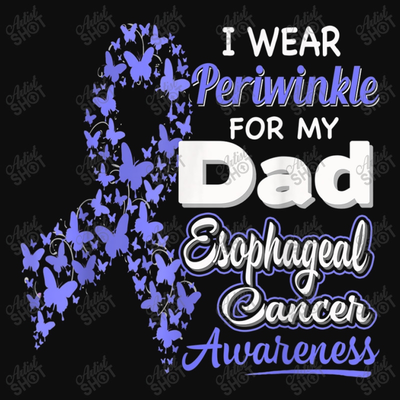 I Wear Periwinkle For My Dad - Esophageal Cancer Awareness Crop Top by LaytonDesign | Artistshot