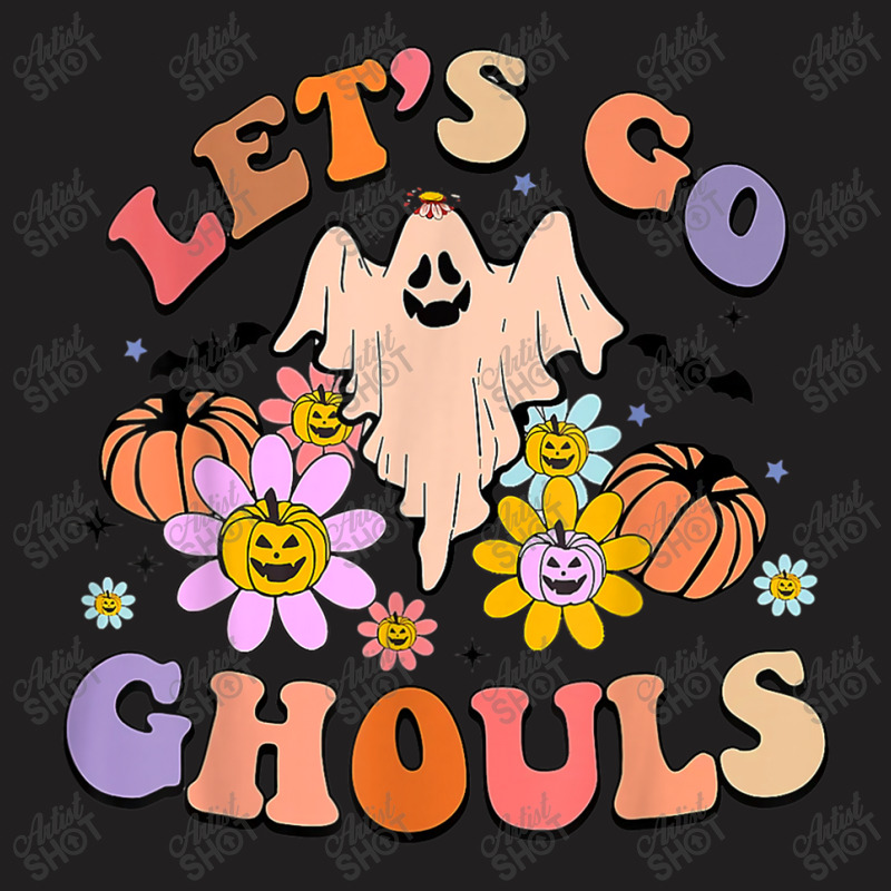 Groovy Let's Go Ghouls Floral Ghost Hippie Halloween Costume Character T-shirt | Artistshot