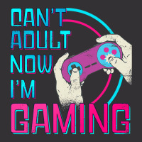 Can't Adult Now I'm Gaming  Controller Funny Video Games Vintage Hoodie | Artistshot