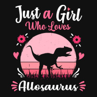 Allosaurus T  Shirt162 Portrait Canvas Print | Artistshot