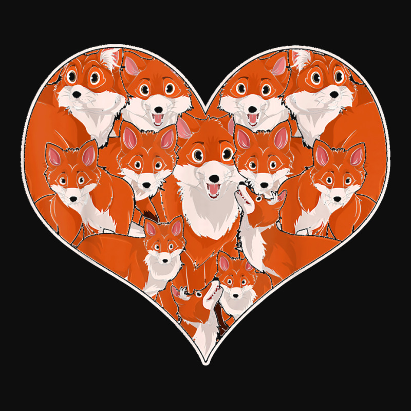 Cute Foxes Heart Forest Animal Lover Nature Wildlife Fox Crop Top by LeonelSalas | Artistshot