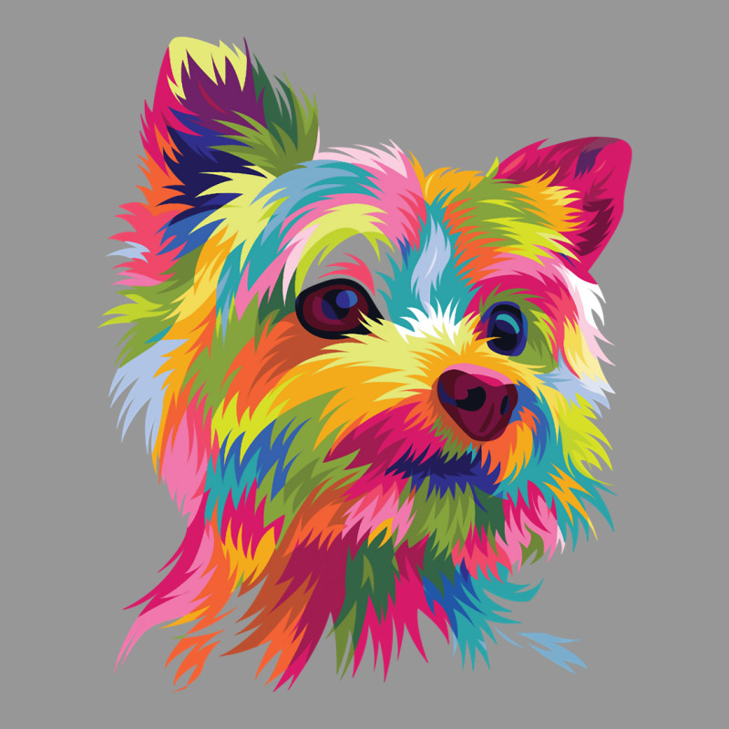 Colorful Pop Art Yorkshire Terrier Portrait Yorkie Lover Sweatshirt Women's V-Neck T-Shirt by ruffelbzk | Artistshot