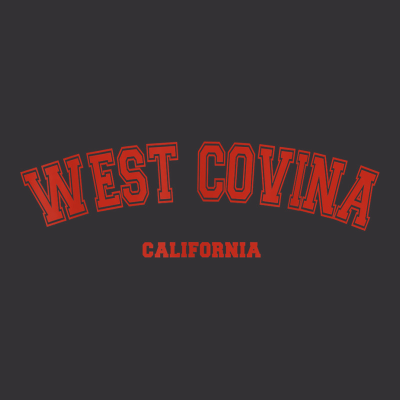 West Covina California Ca Red Letter Graphic On West Covina T Shirt Vintage Hoodie And Short Set | Artistshot