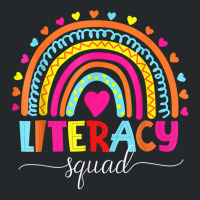 Literacy Squad Reading Teacher Rainbow Back To School T Shirt Crewneck Sweatshirt | Artistshot