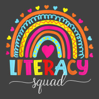 Literacy Squad Reading Teacher Rainbow Back To School T Shirt Vintage T-shirt | Artistshot