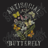 Antisocial Butterfly Fairy Grunge Fairycore Aesthetic Goth T-shirt | Artistshot