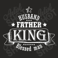 Husband Father King Blessed Man Ladies Fitted T-shirt | Artistshot