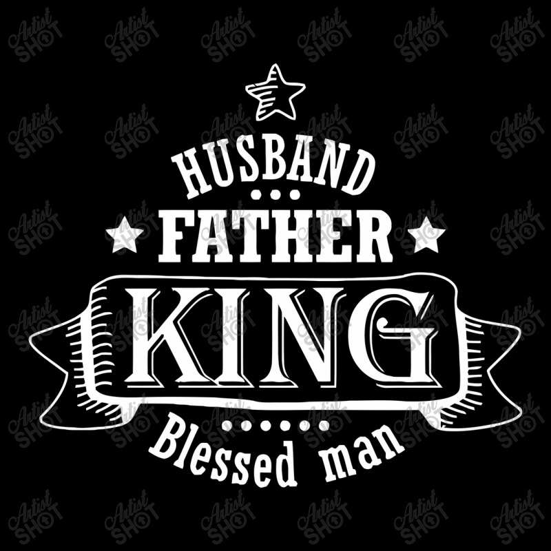 Husband Father King Blessed Man Women's V-Neck T-Shirt by segerbeneer | Artistshot