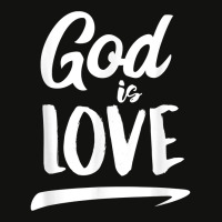 God Is Love  Modern Lettering T Shirt & Gift S000136 Scorecard Crop Tee | Artistshot