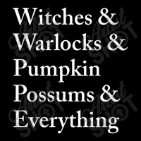 Witches Warlocks Pumpkin Possums Everything Shirt Adjustable Cap | Artistshot