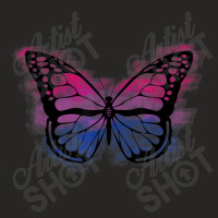 Bisexual Pride Flag Butterfly Bi Sexual Lgbt Gay Queer Ladies Fitted T-shirt | Artistshot