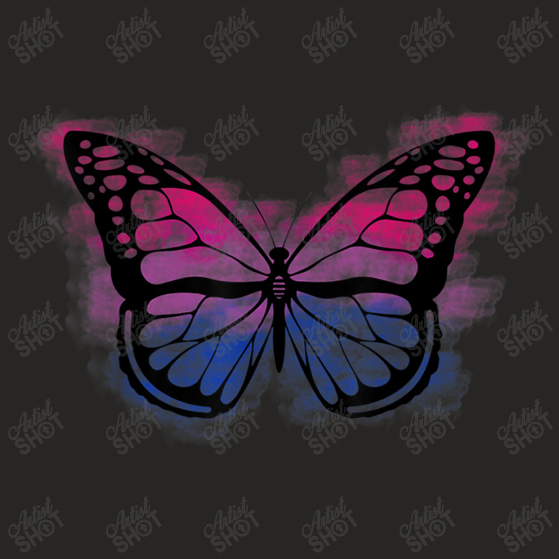 Bisexual Pride Flag Butterfly Bi Sexual Lgbt Gay Queer Ladies Fitted T-Shirt by AntoineDesign | Artistshot